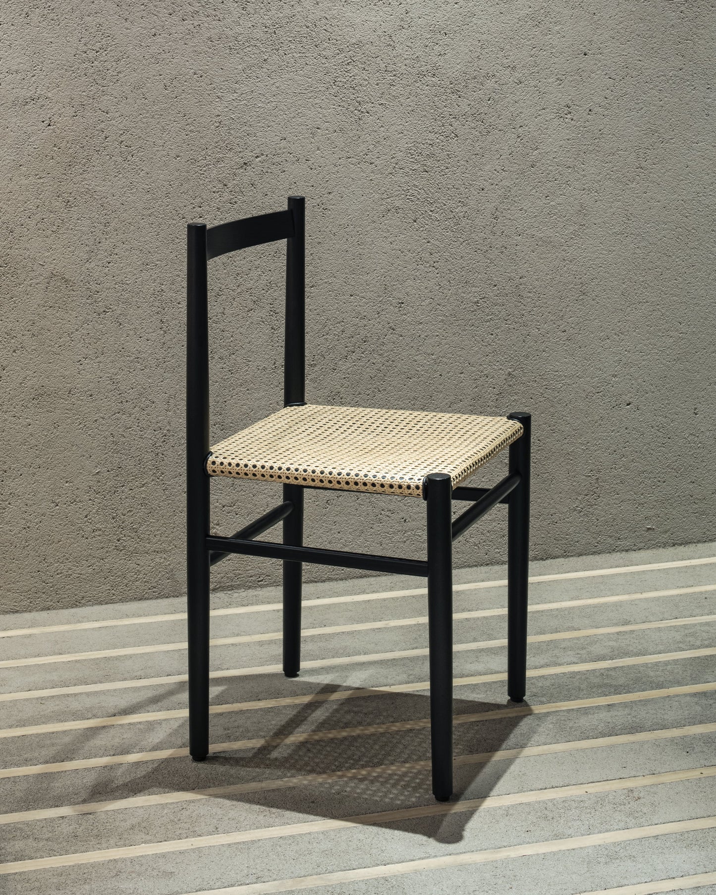 NS Rattan chair Black
